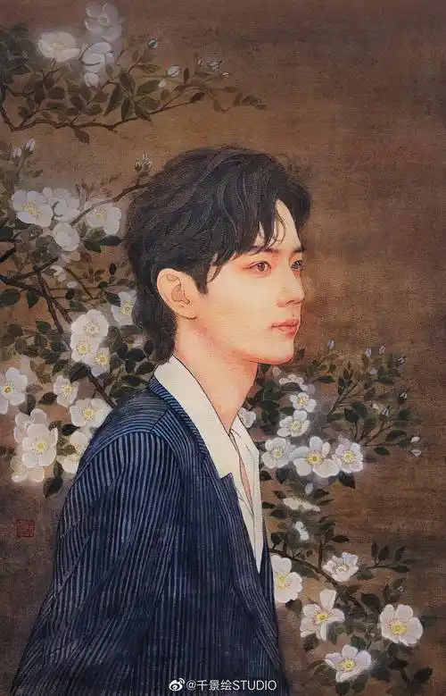 工笔画下的肖战你真的喜欢吗