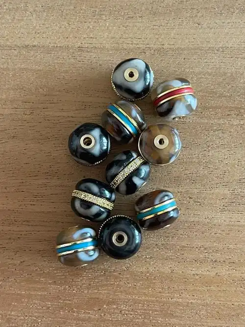 汉堡珠文玩配饰顶珠腰珠