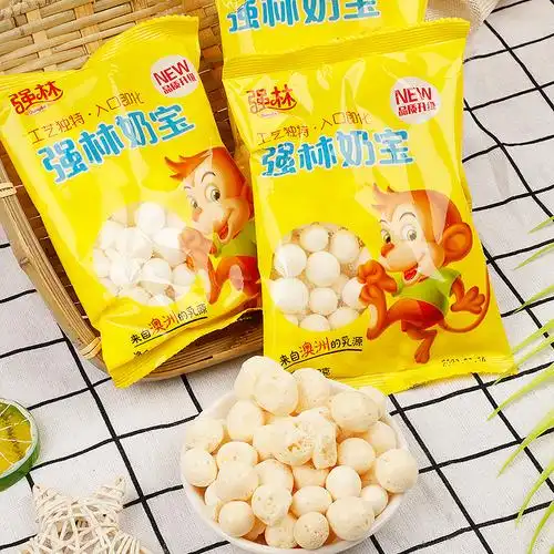 奶宝_强林奶宝神力ad钙80后怀旧无添加剂宝宝营养入口即化零食12g包装