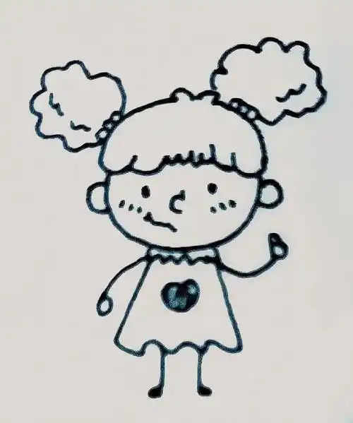 今日分享简笔画小人火柴人的晋级版