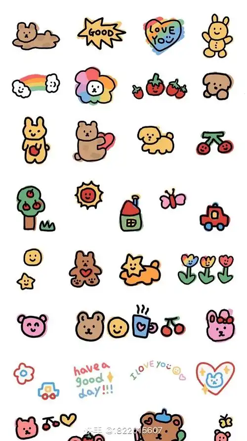 素材 电子手帐 复古 可爱 ins