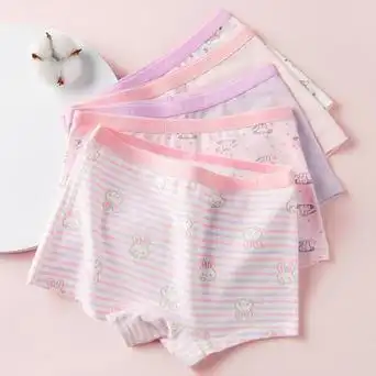 etx儿童内裤a类女孩平角裤中大童少女内裤纯棉女宝宝短裤女童内裤