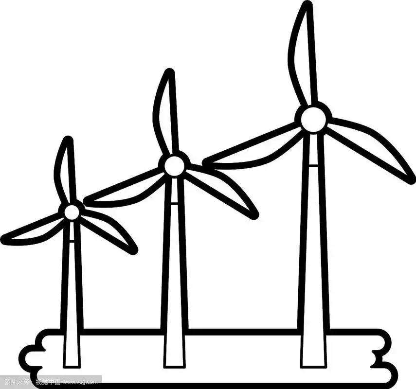 替代能源可再生的风车