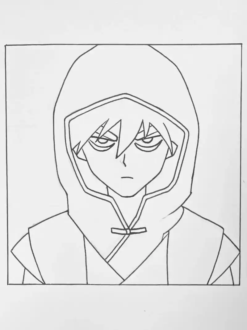 手把手教你画7915刺客伍六七 工具:马克笔,勾线笔,铅笔