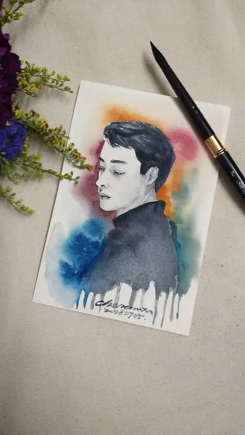 张国荣|纯艺术|绘画|画画的陈_原创作品-站酷zcool