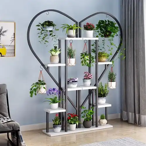 室内心花爱心花架子置物架特价多层装饰新花架客厅花架