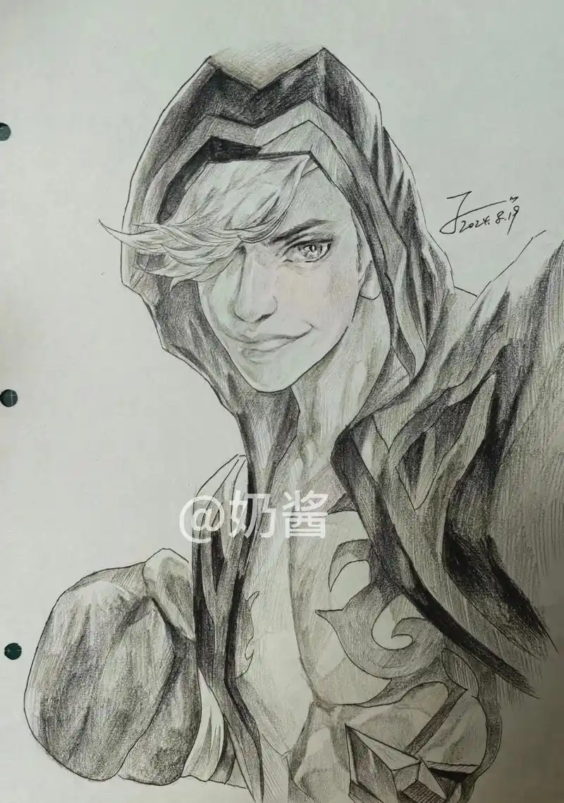 手绘王者荣耀第113弹:达摩—拳皇."我来演示一下,击倒的艺 - 抖音