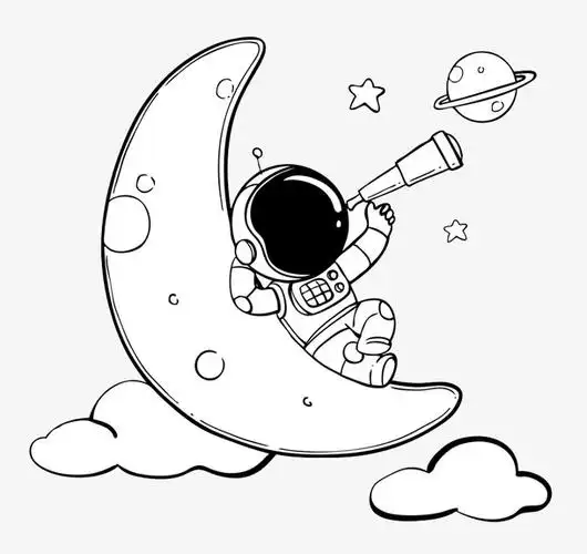 卡通手绘宇航员装饰