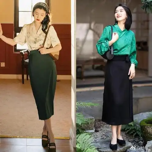 第一部分:"衬衫 半身裙"造型剖析