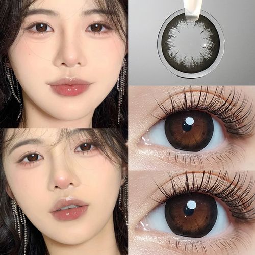 拉拜师美瞳眼瞳小美目黑日抛30片装小直径12mm自然隐形眼镜女tn