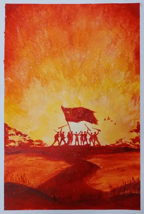 不忘初心学党史 挥毫泼墨写党章 | 书画评选结束,快来看看优秀作品!