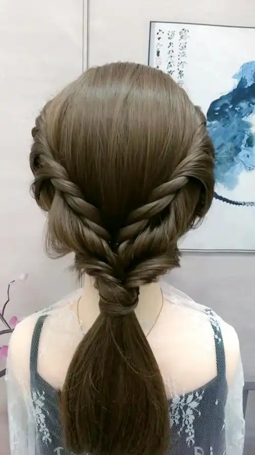 大气优雅的编发教程,简单几步又有气质,赶紧去试试吧