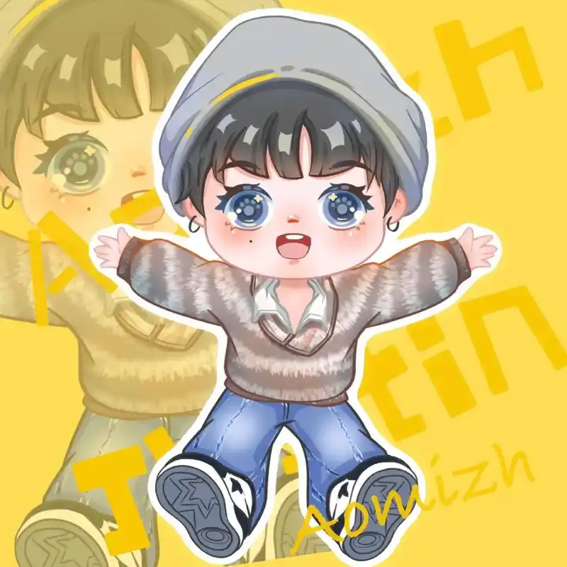 呜呼～滑走喽#黄明昊 #q版人物 - 抖音