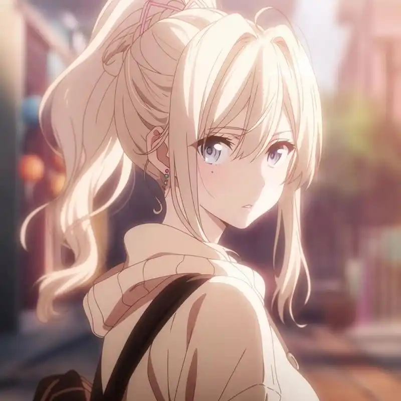 女生头像|动漫头像|黄色马尾96第三弹 你未必光芒万丈 但你温暖有关