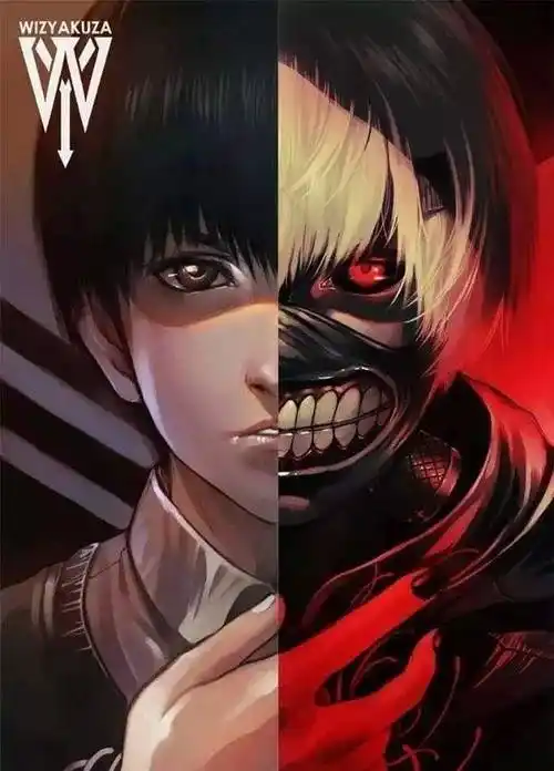 画师绘制动漫角色的不同形态,一半天使一半魔鬼,太惊艳了_恶魔