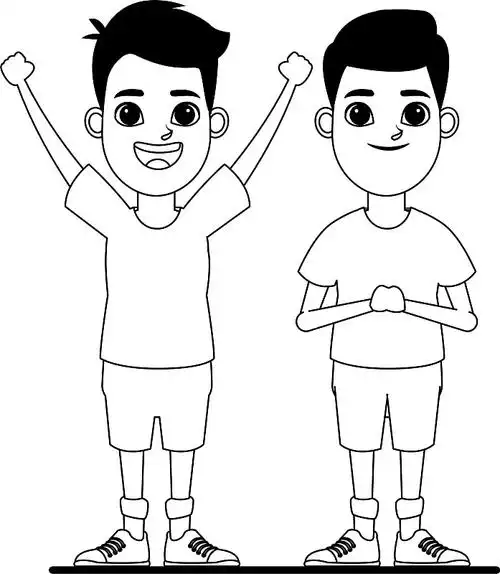 儿童头像卡通人物肖像图片素材