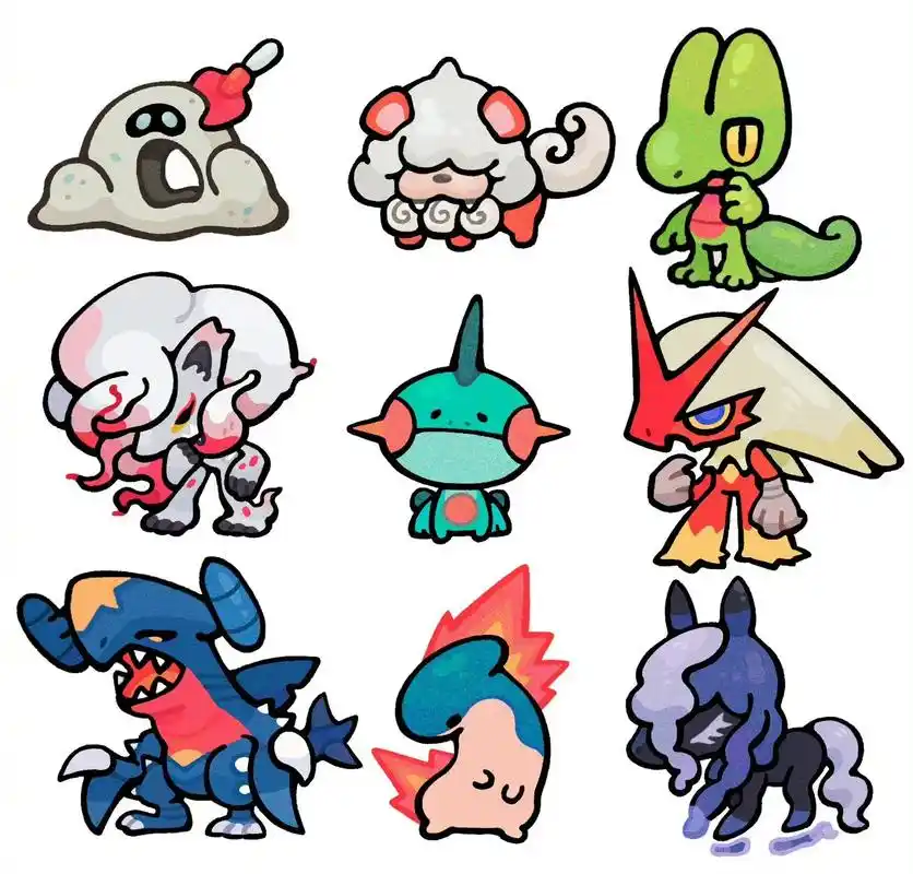 超可爱的q版宝可梦76(*0766`*)