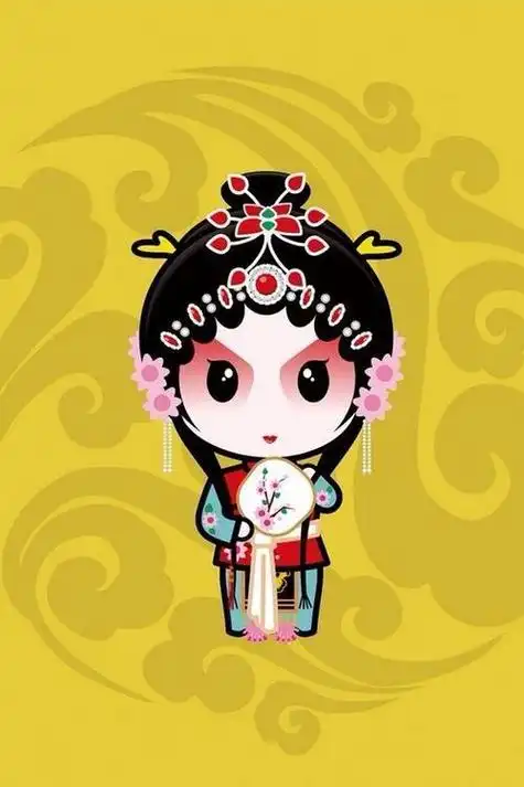 q版京剧人物简笔画教你画戏曲人物花旦简笔画京剧人物生简笔画京剧