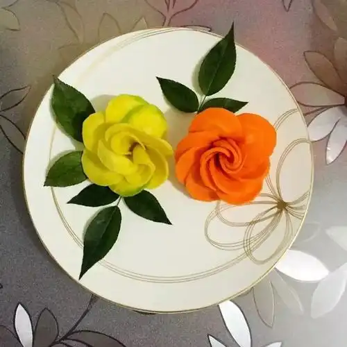 爱心_fuvj做的胡萝卜花