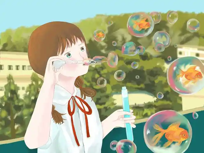 《吹泡泡》