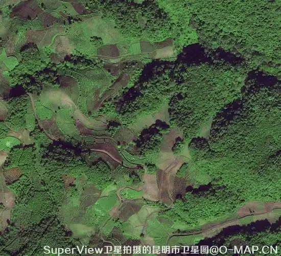 高景一号卫星拍摄的云南省昆明市最新卫星图