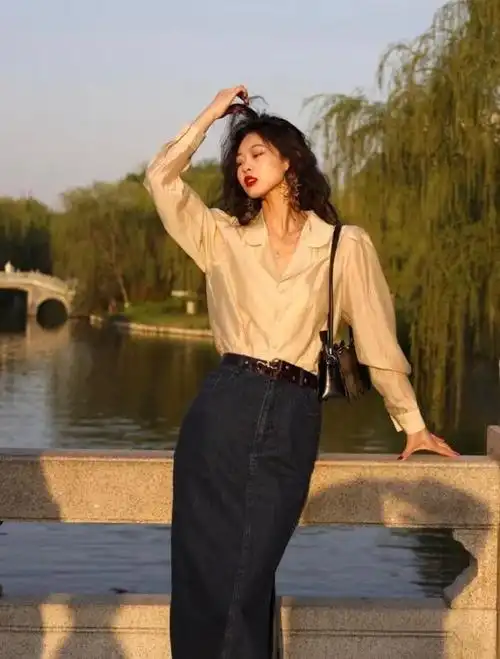 港风穿搭又流行起来了掌握好它的穿搭精髓优雅复古提气质