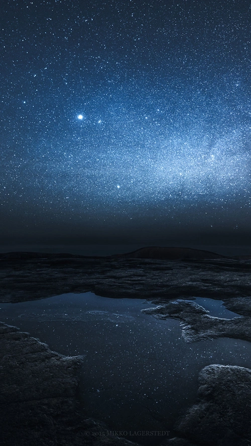 蓝色星空h5背景素材