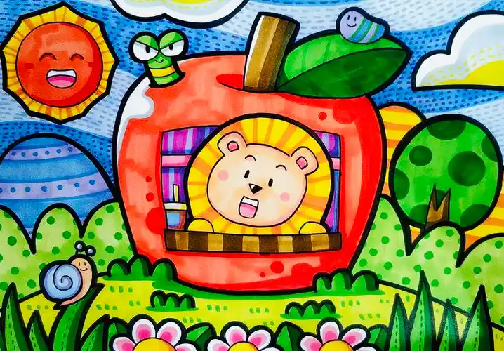 儿童画考级(5级)范画