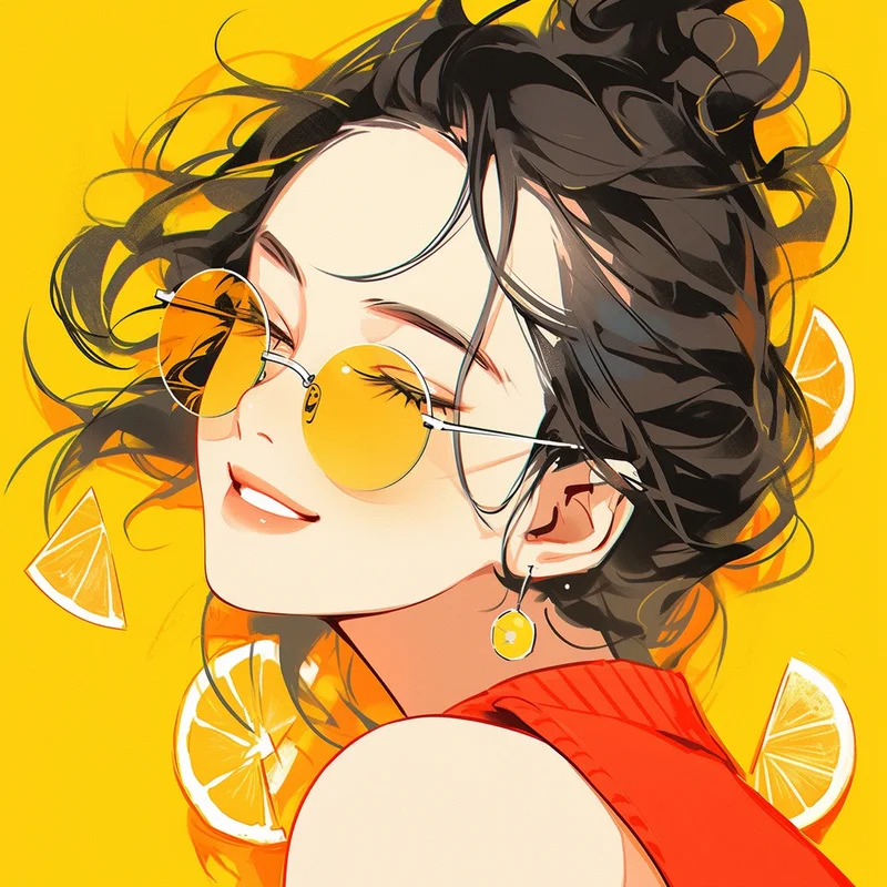 cjchen:爱笑的女孩运气总不会差,这个夏天来一组五彩缤纷的头像吧!