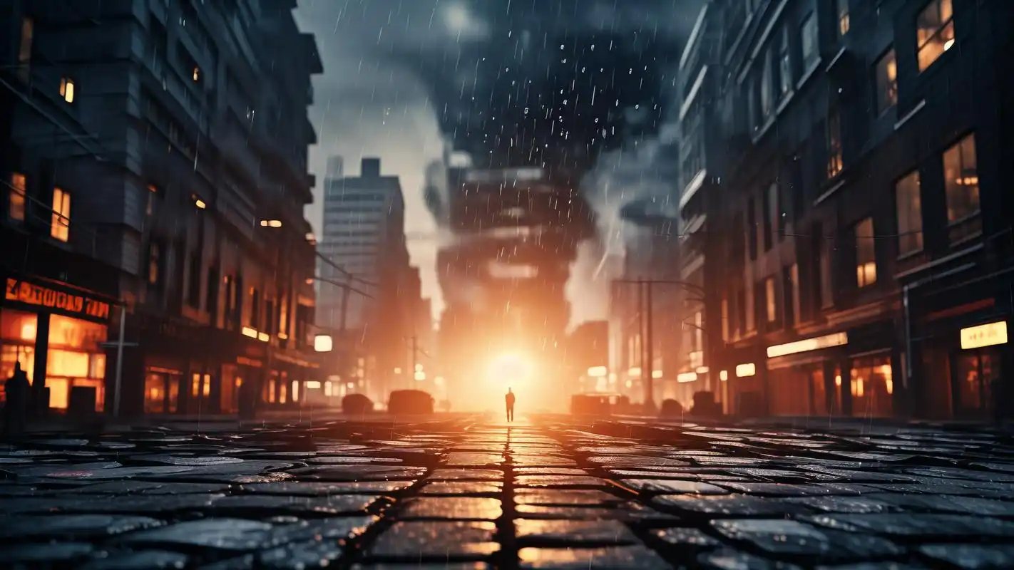 黑白城市壁纸,极简主义的高级感94