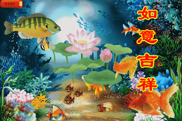 形容鱼的成语你好送你吉祥鱼祝你金鱼满堂年年有余