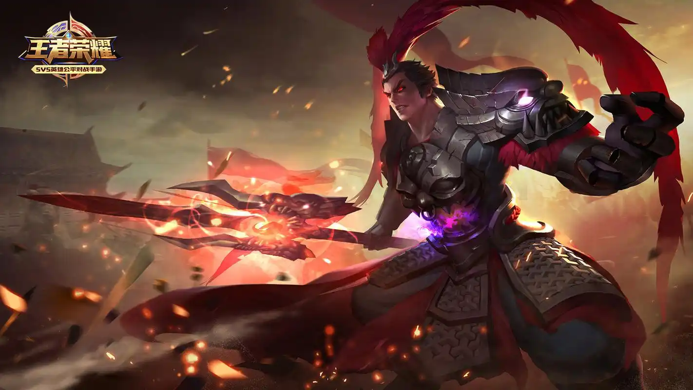 《王者荣耀》游戏人物吕布高清桌面壁纸