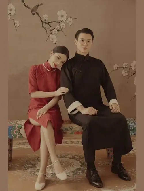 民国复古旗袍婚纱照