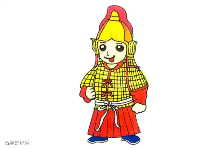 帅气的古代将军怎么画