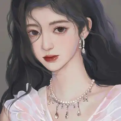 个性油画女生头像