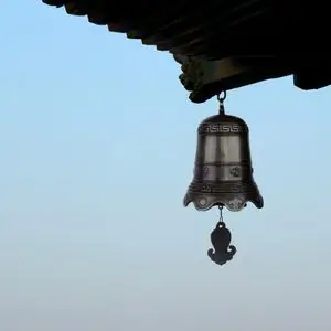 仿古铜风铃图片