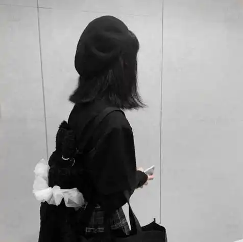 暗黑系头像女生真人背影图集,头像 背影