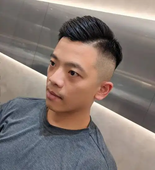 look5:侧分背头发型