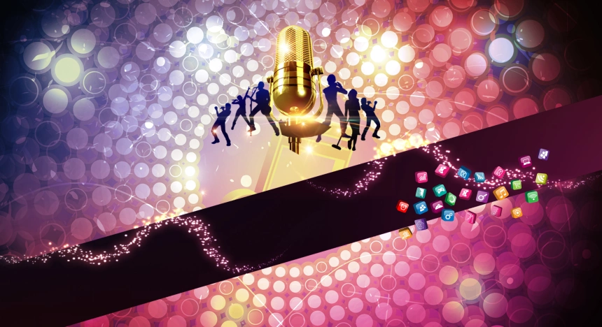 酒吧夜店背景素材