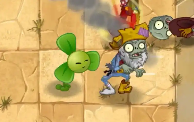 三叶草吹得动淘金僵尸吗