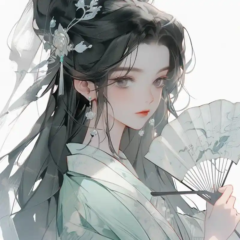 执扇少女#古风 #国风古韵 #二次元原创 #画画 - 抖音