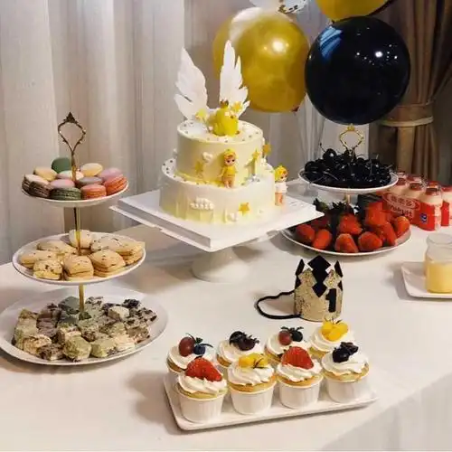 订婚宴甜品台摆盘杯子蛋糕展示架英式下午茶点心架蛋糕架摆台套装