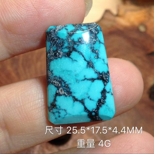 天然原矿绿松石无事牌吊坠天然天然