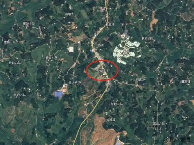 卫星影像查询报告湖北松滋市牛长岭村