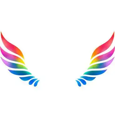 翅膀创意logo图标