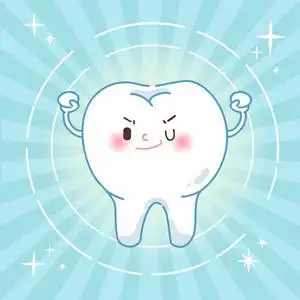 可爱卡通健康牙照片