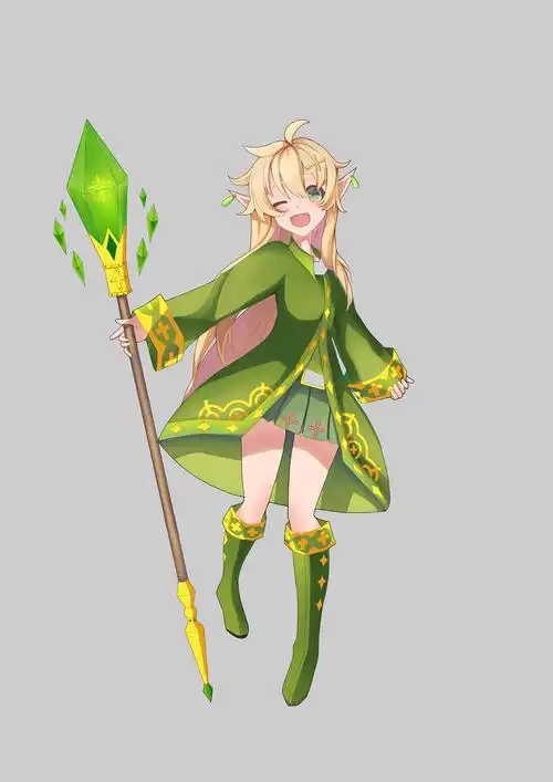 精灵少女|插画|游戏原画|夜夜第一可爱_原创作品-站酷zcool