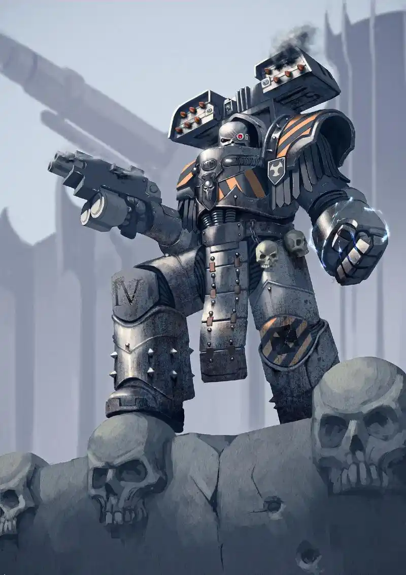 战锤40k #钢铁勇士 钢铁勇士是大圣战中最强悍的军团之一 - 抖音