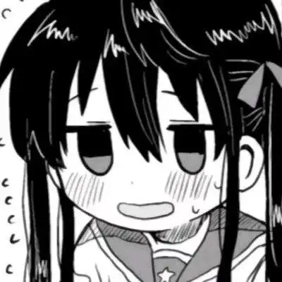 进来拿丧系 黑白日系漫画动漫女生头像