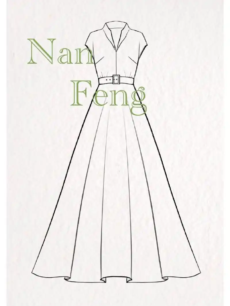 岁月带伤,亦有光芒 #服装设计手绘# #服装设计款式图